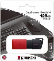 USB флеш накопитель_128 Gb Kingston DataTraveler Exodia M черный-красный DTXM-128GB